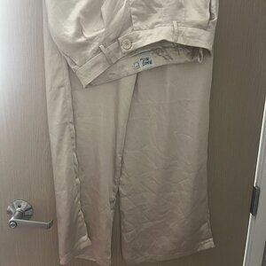 Princess Polly Matching Satin Champagne Set Size 8